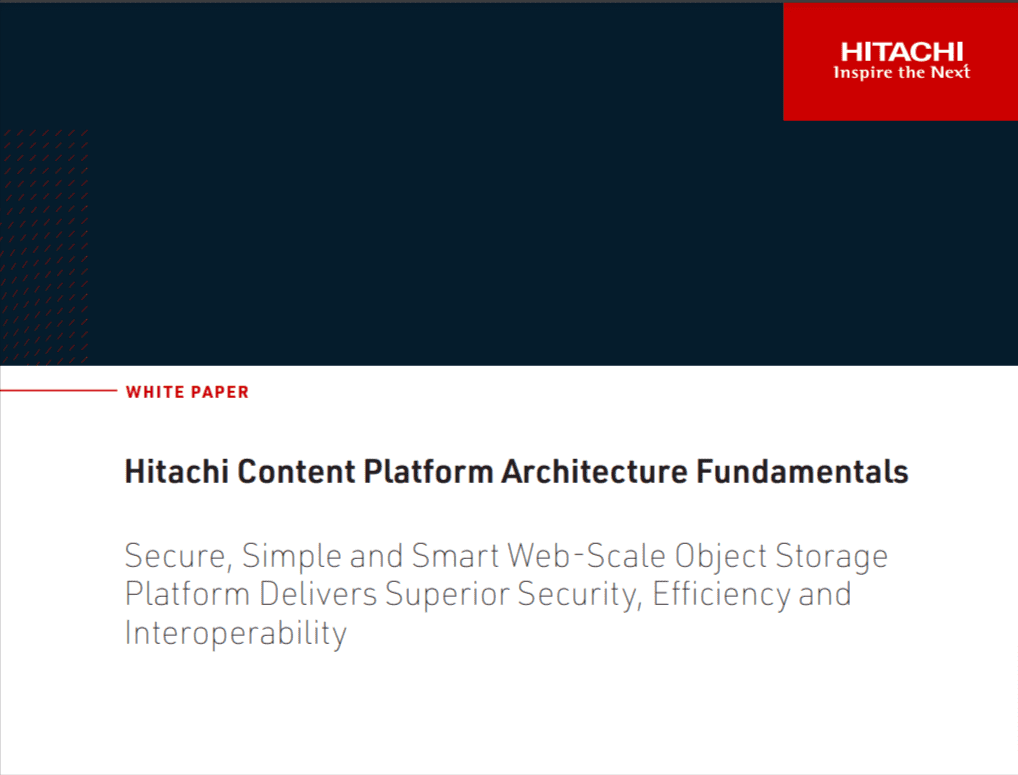 An example of a whitepaper by Hitachi.