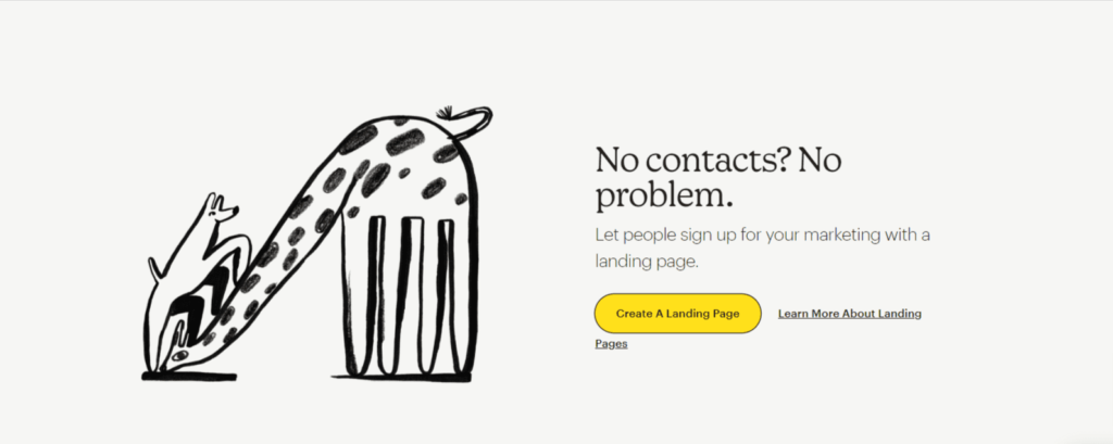 An example of Mailchimp’s warm and friendly tone of voice.