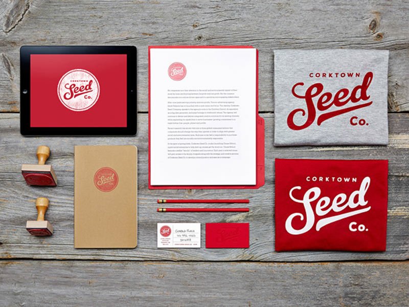 An example of brand identity design