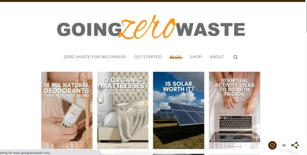 Going Zero Waste blog