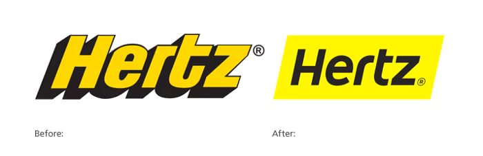 Partial rebrand of Hertz