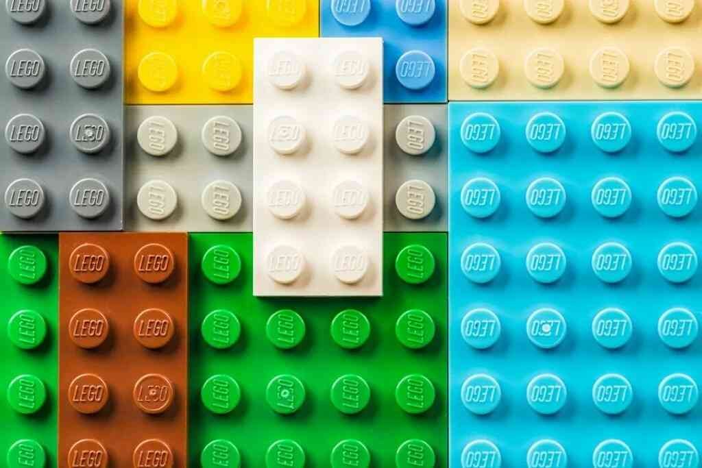 Vibrant LEGO bricks symbolizing diverse examples of branding