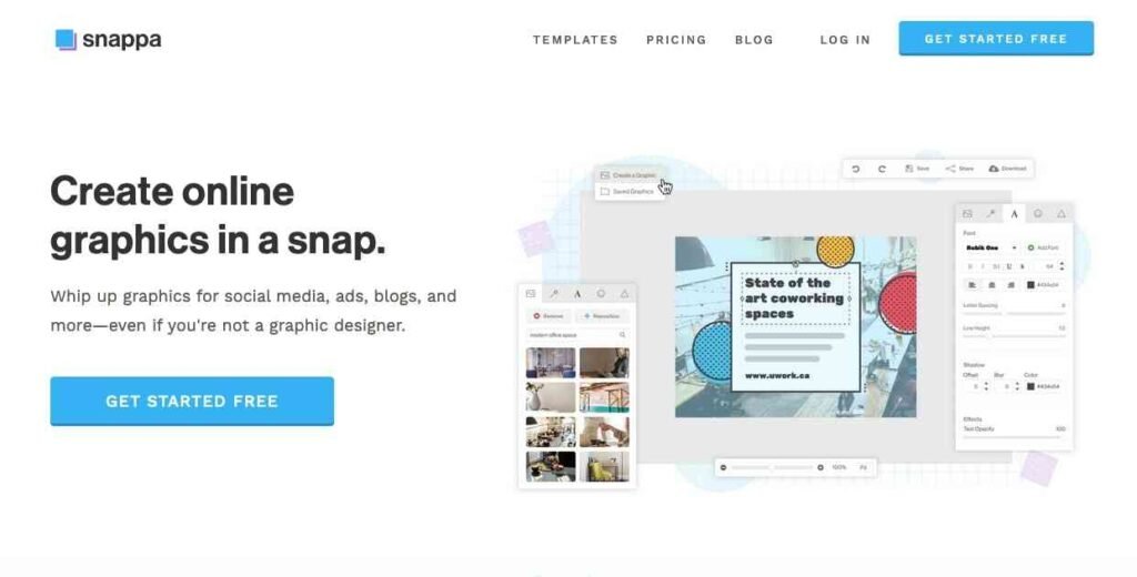 Snappa graphic design tool