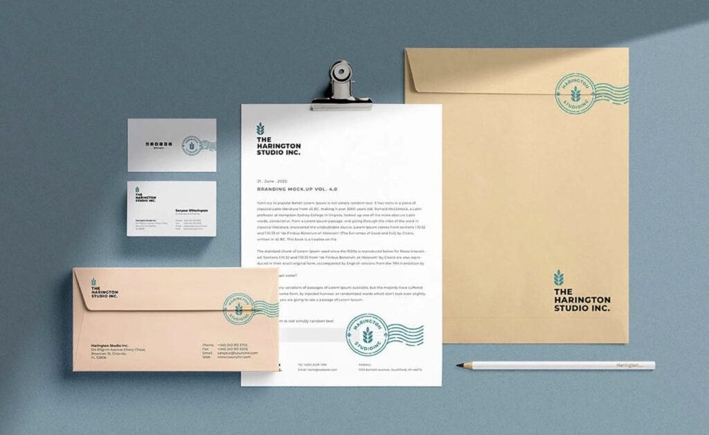 Brand stationery collateral