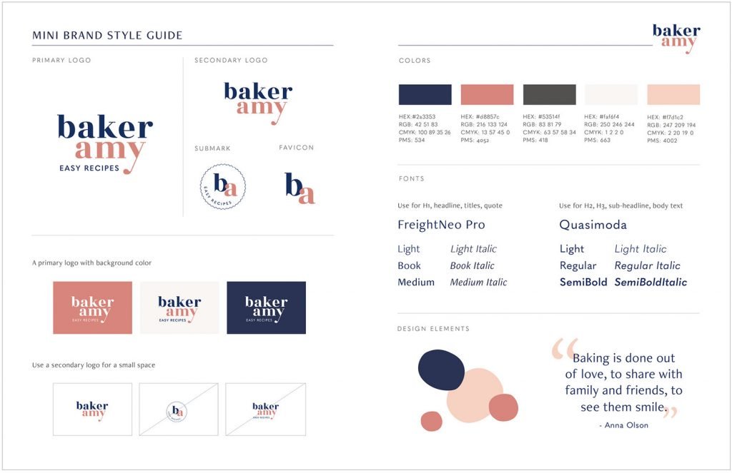 An example of brand guidelines