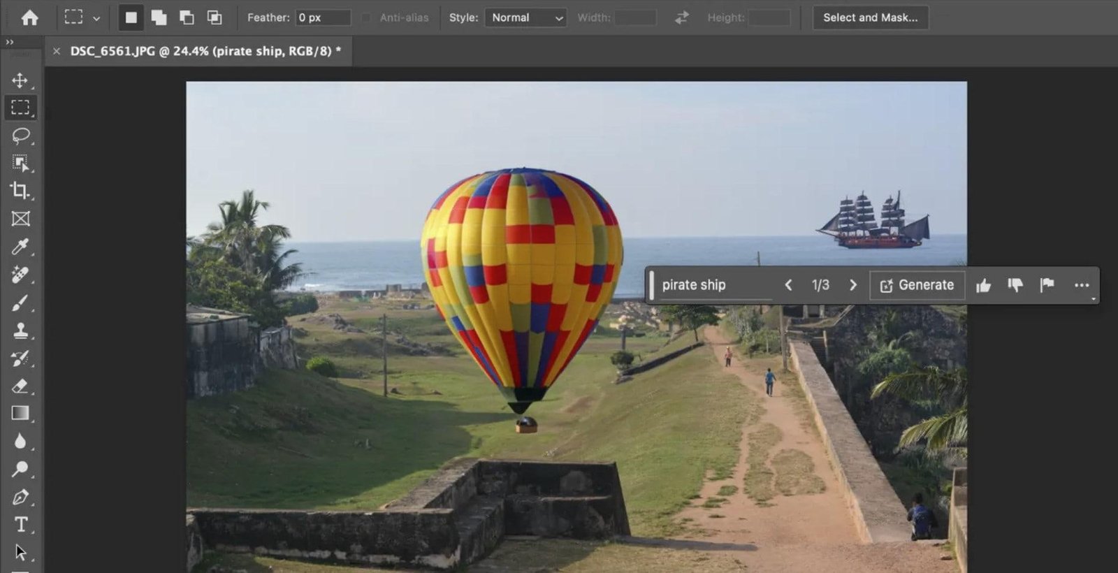 User interface of Adobe Photoshop