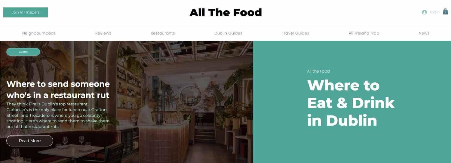 All the food blog design