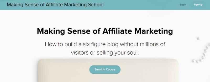 Making sense of affiliate marketing course.