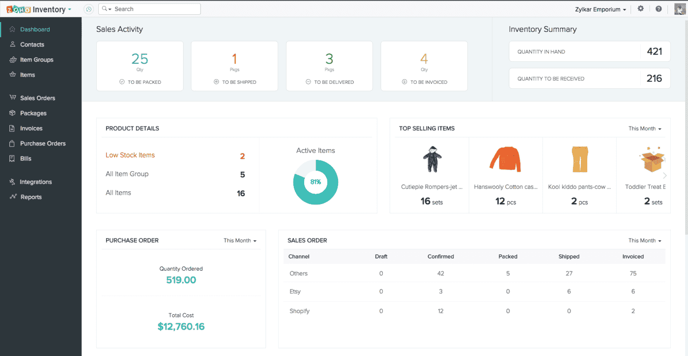 Sales activity in Zoho CRM, an Pipedrive alternative 