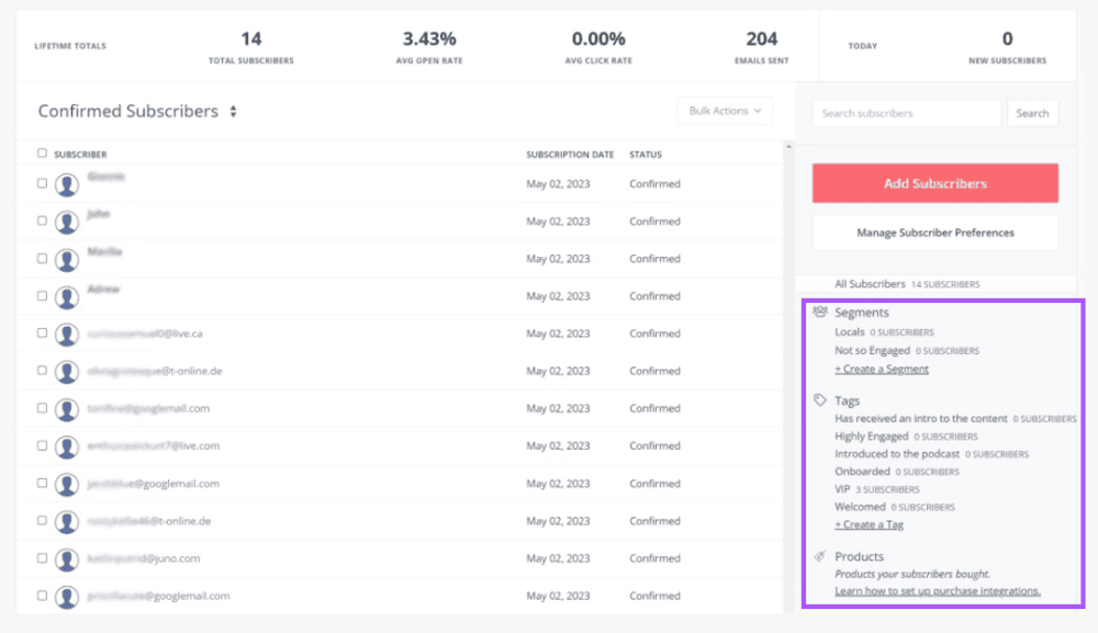 convertkit-subscriber-management Tags and segments in ConvertKit