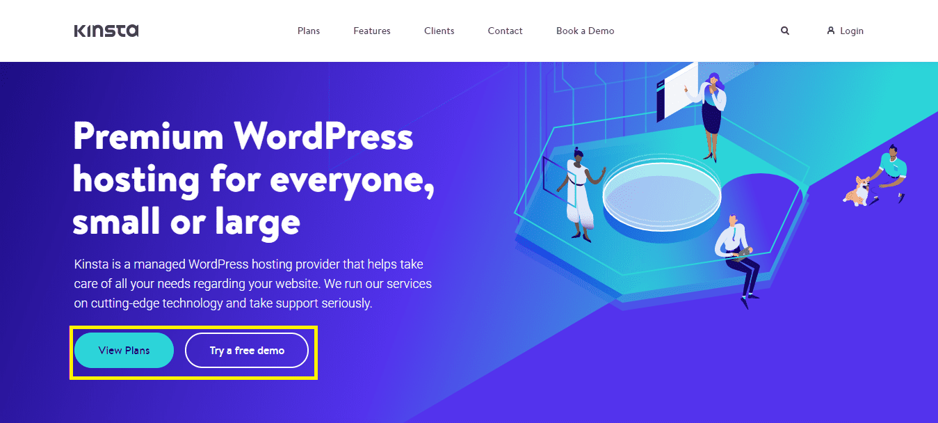 kinsta-homepage-cta CTA on Kinsta