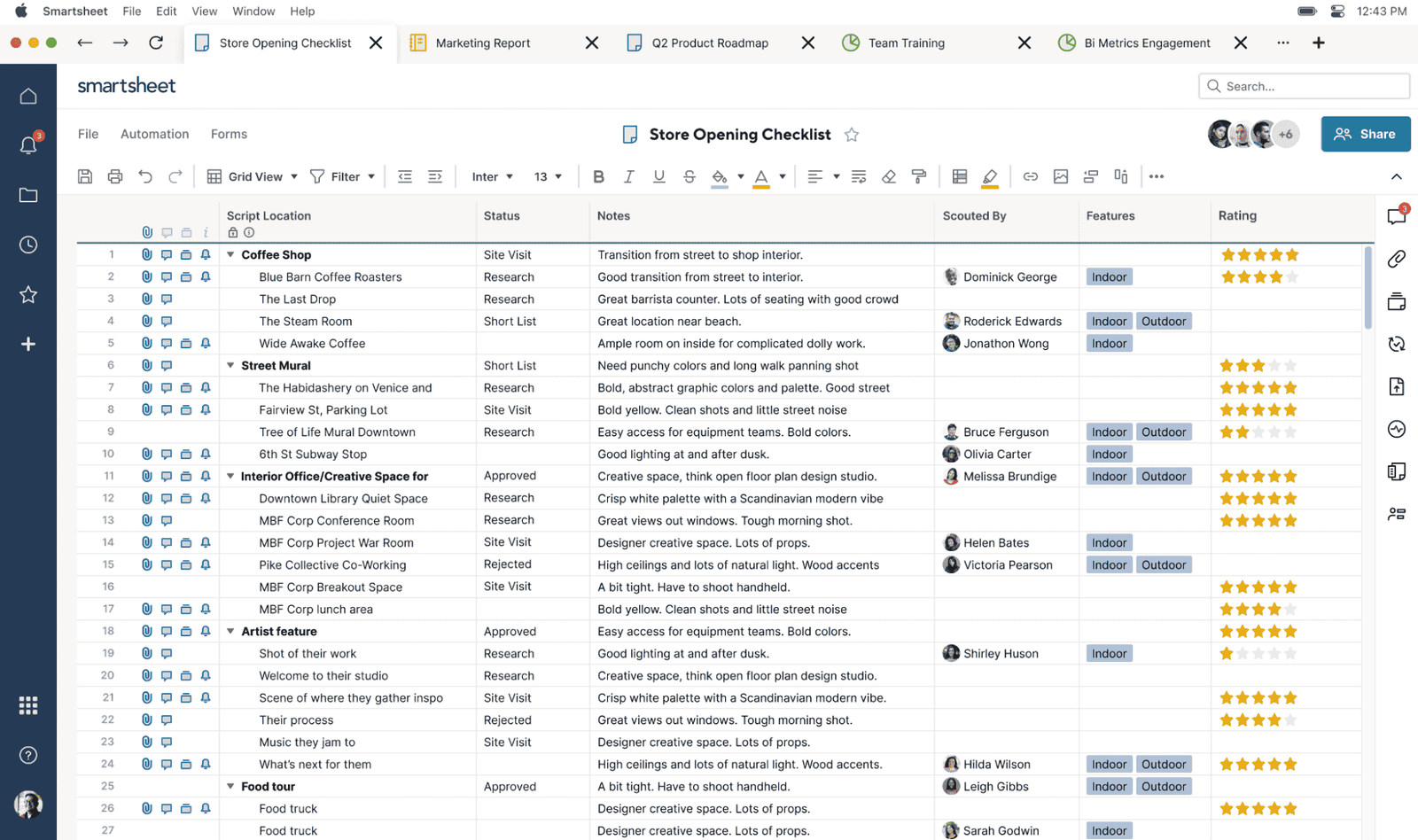 Smartsheet-monday-alt Project in SmartSheet