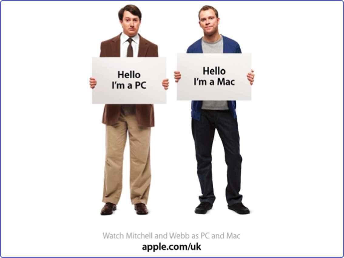 apple-brand-awareness-example Apple’s “Get a Mac” brand awareness campaign advertisement