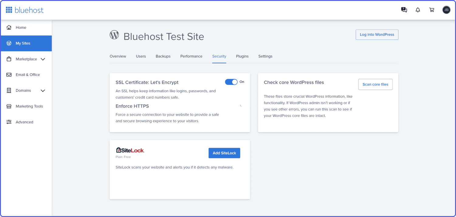bluehost-security-features Security features in Bluehost