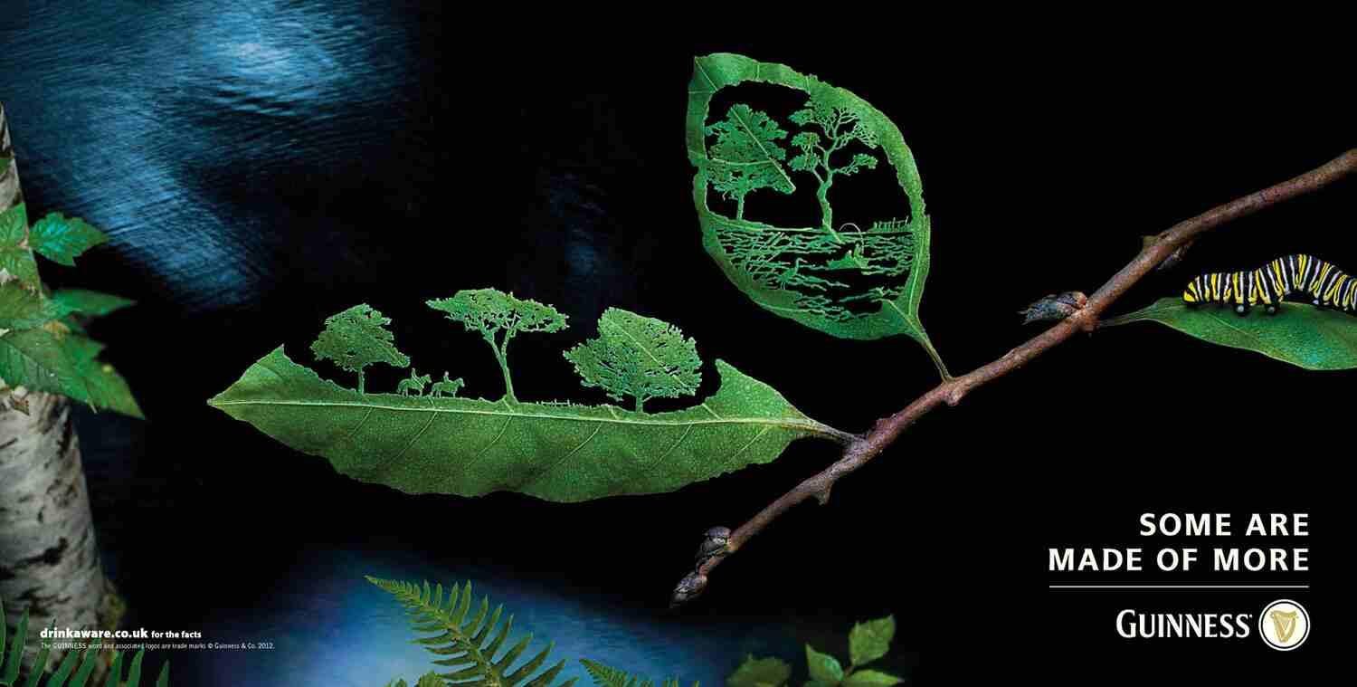 guinness-brand-awareness-example Print advertisement of Guinness’ “Made of More” campaign for brand awareness