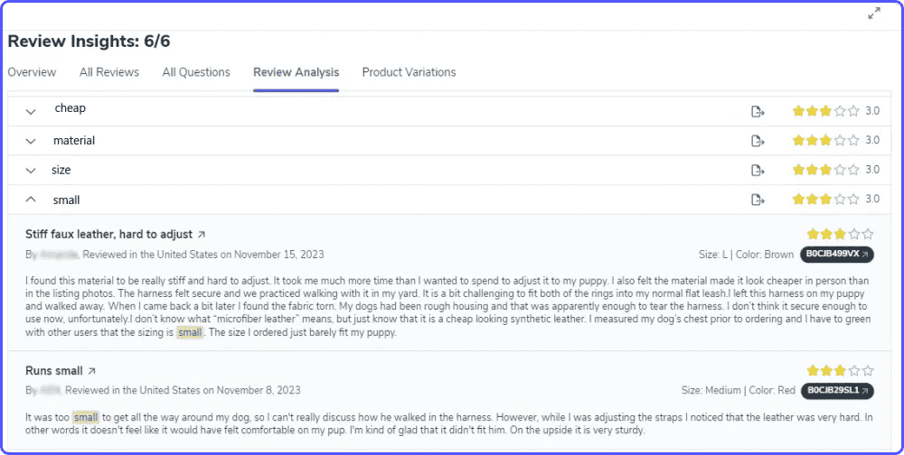 helium-review-tool-uvp Review Analytics in Insight Tool of Helium 10 to create UVP for the products you sell on Amazon