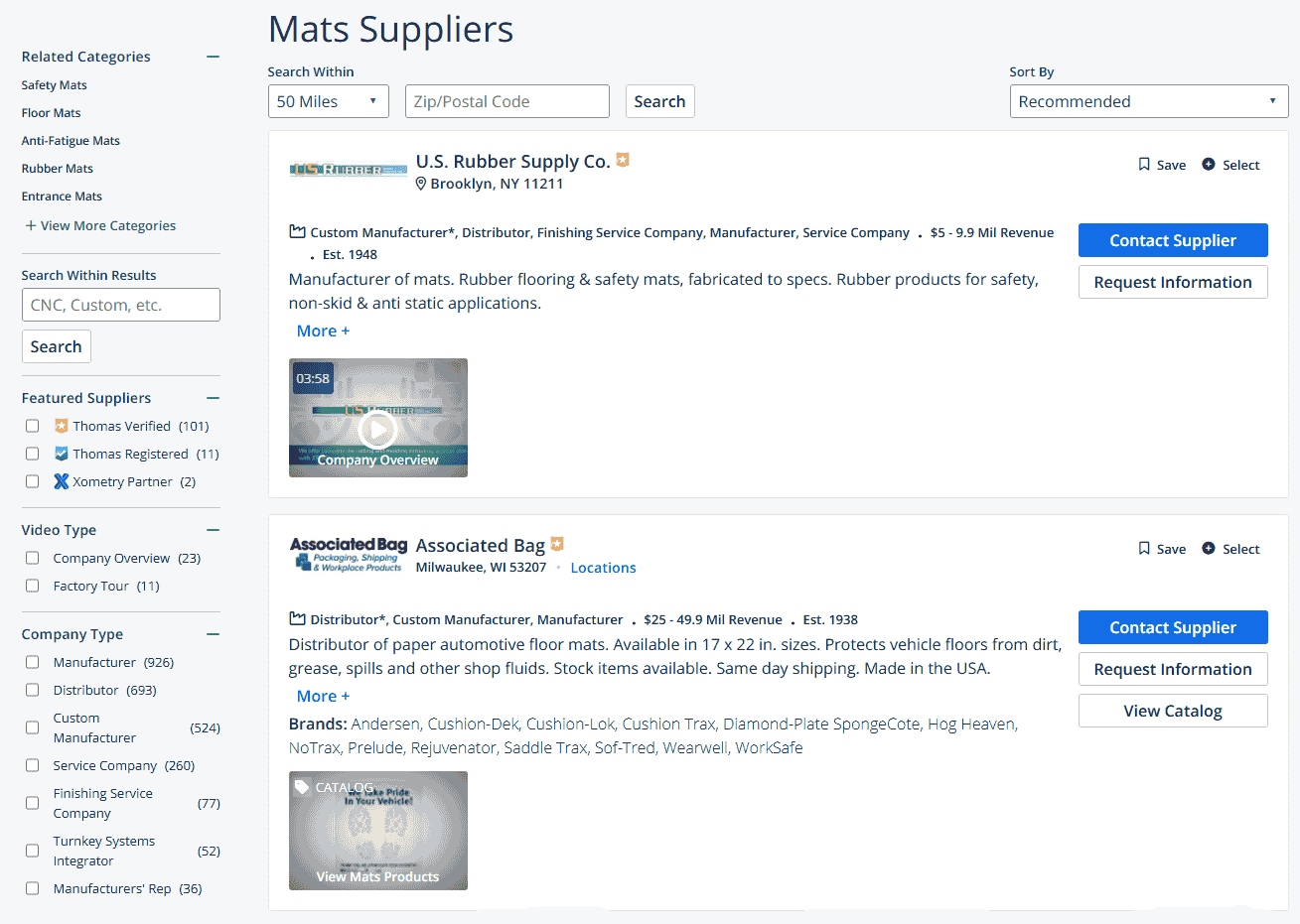 thomasnet-small-quantity-source List of suppliers on Thomasnet to source products for your eCommerce business with Amazon
