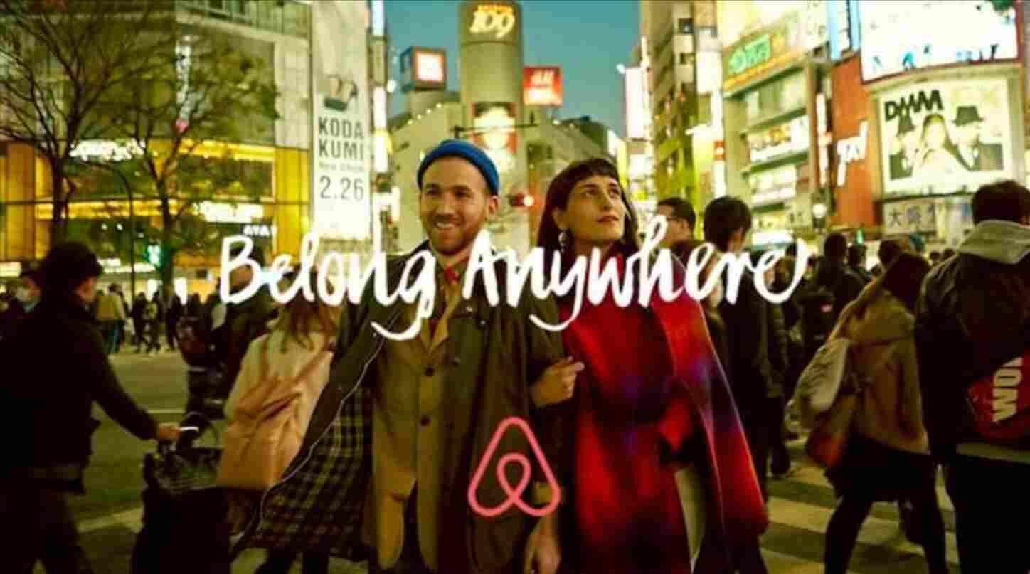 airbnb-belong-anywhere-campaign People crossing streets in the Belong Anywhere campaign by Airbnb for brand awareness