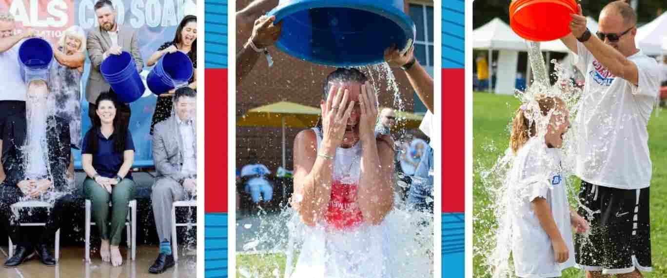 ALS-ice-bucket-challenge People pouring water for awareness in Ice Bucket Challenge by ALS association