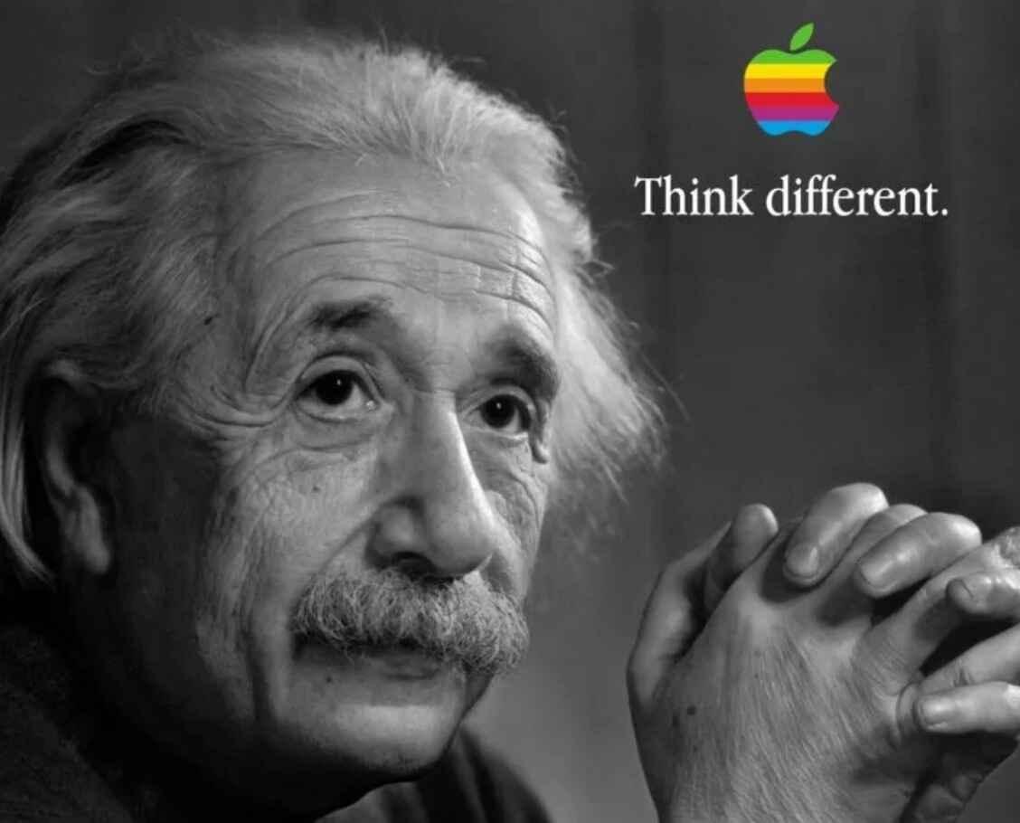 apple-think-different-campaign Albert Einstein in Think Different brand campaign by Apple to improve awareness