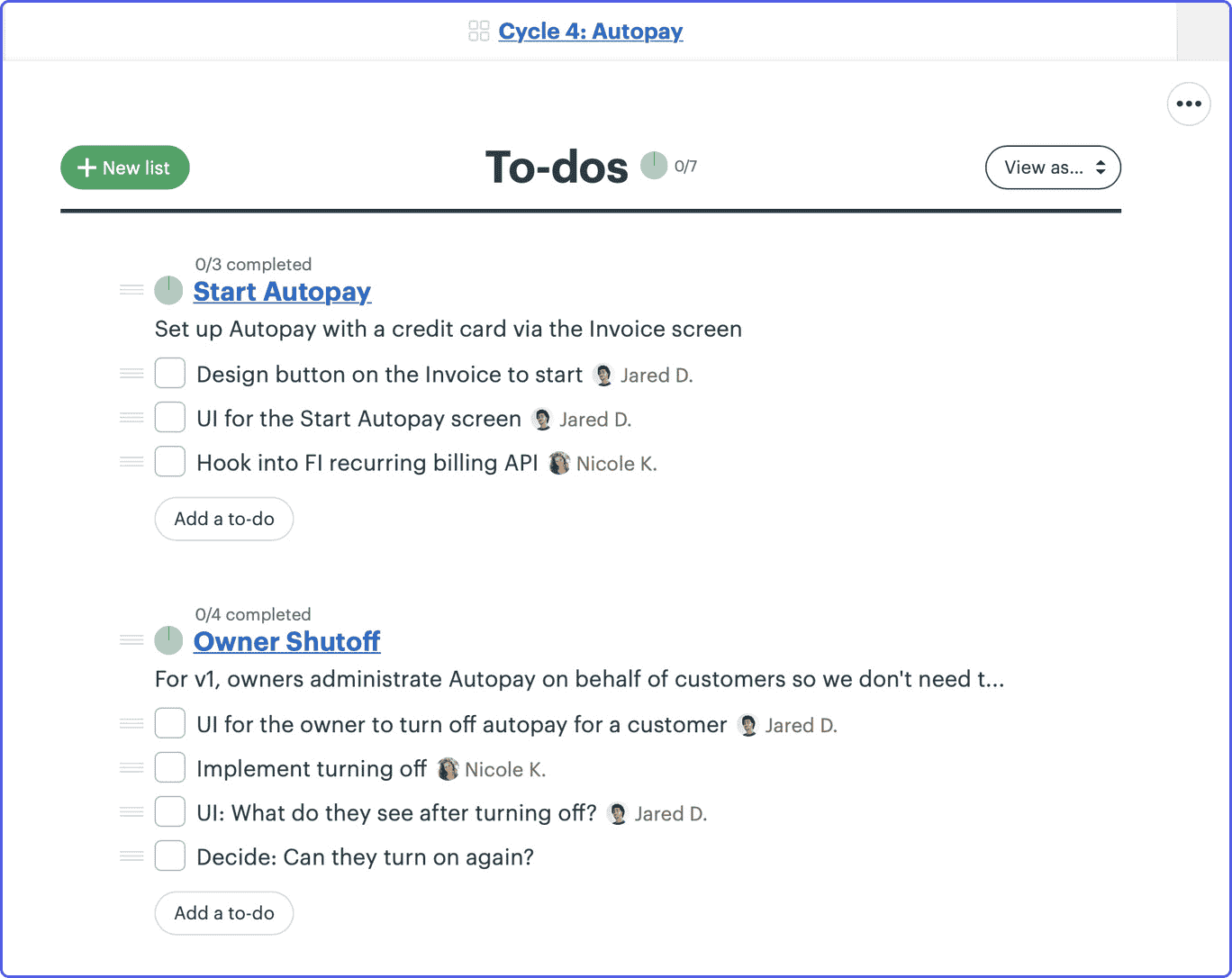 basecamp-to-do-lists To-dos lists in Basecamp