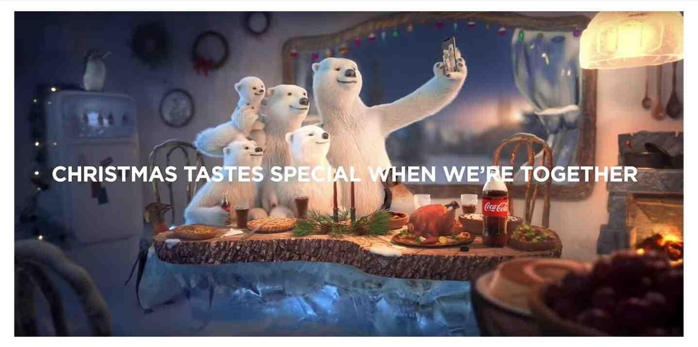 An emotional Christmas ad by Coca Cola helping with brand awareness