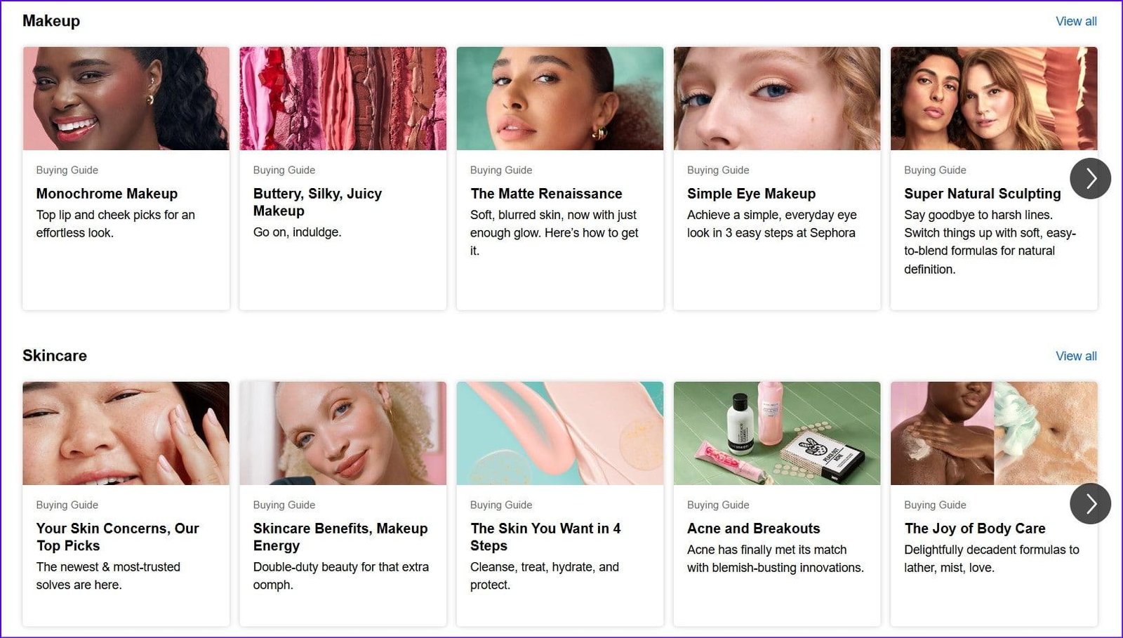 sephora-beauty-guides Beauty guides on Sephora website