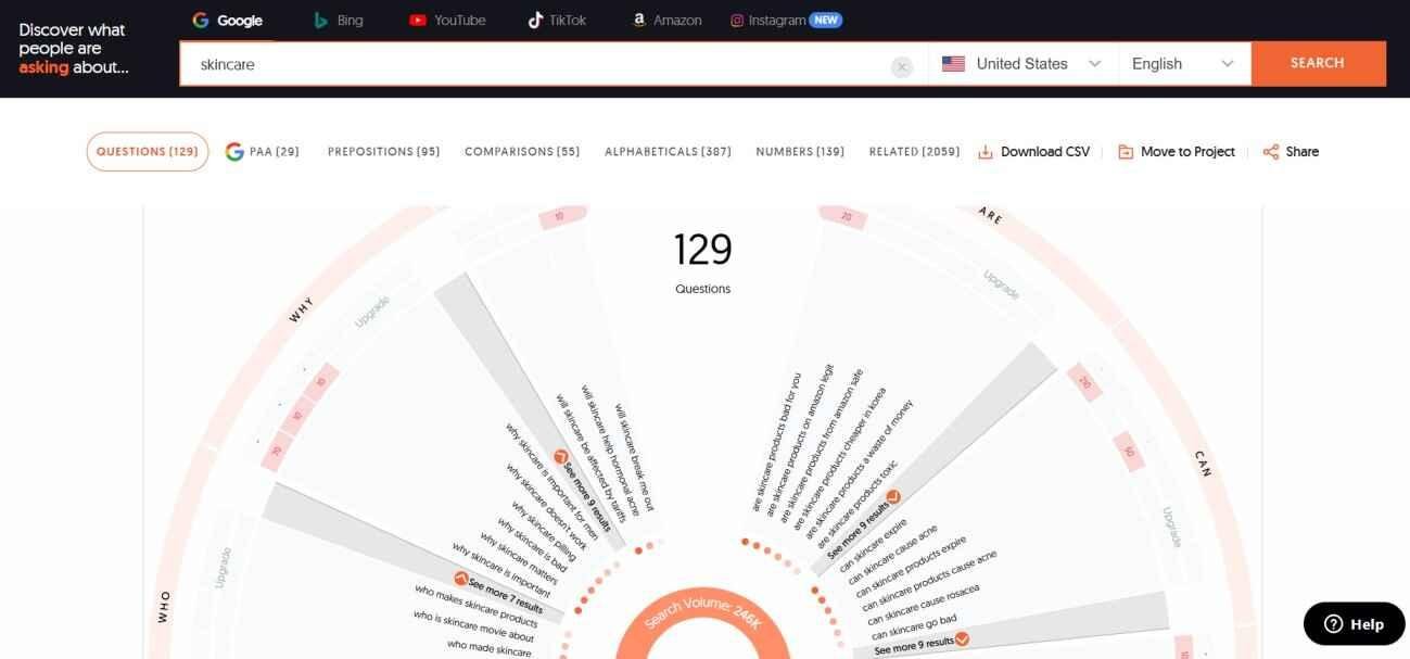 AnswerThePublic-brand-keyword-ideas Keyword ideas for content from AnswerThePublic to increase brand awareness