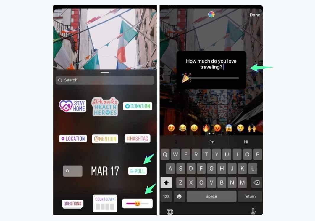 brand-instagram-story-poll Process of creating polls in Instagram story to engage customers for brand awareness