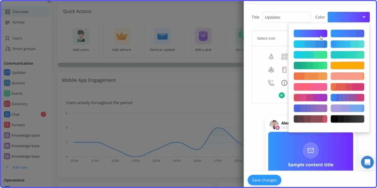 connecteam-customization-option Customization option in Connecteam