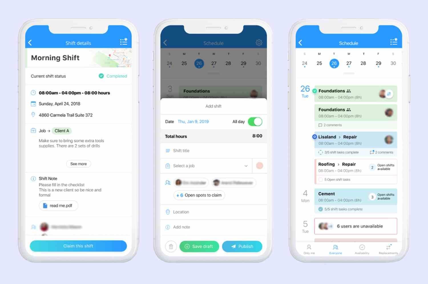 connecteam-mobile-app User-friendly mobile app of Connecteam