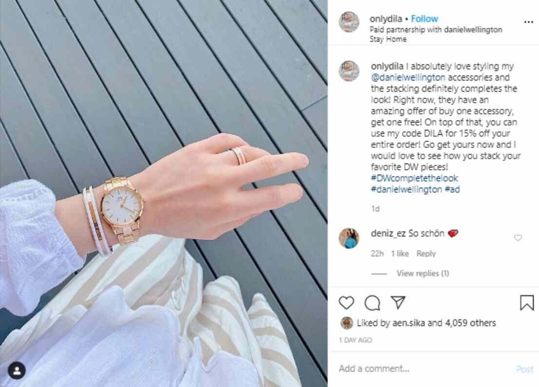 Instagram-post-brand-collaboration Instagram post featuring influencer collaboration to boost brand awareness