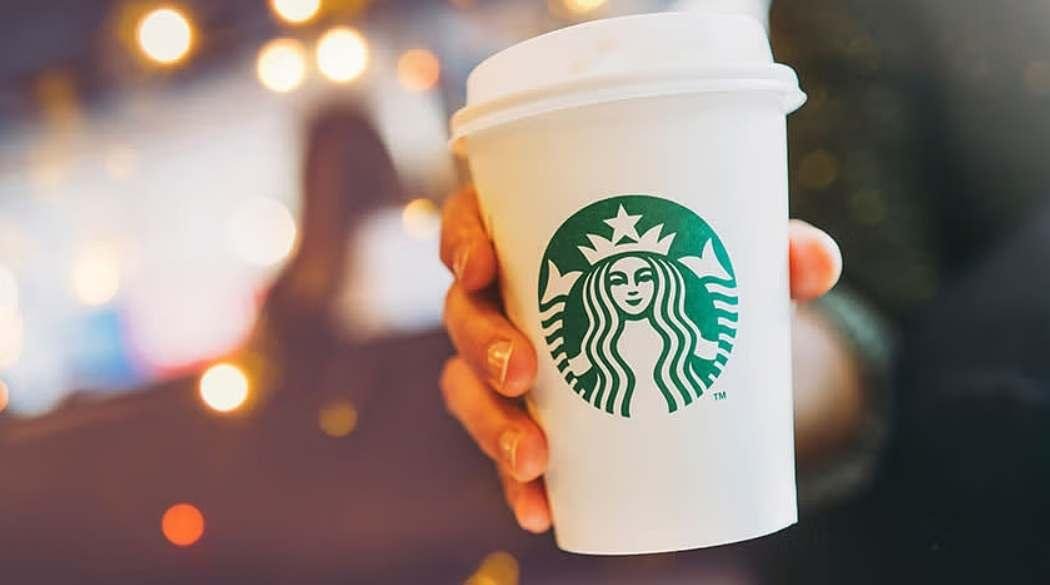 Starbucks branding consistency on a cup