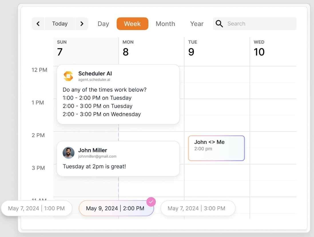 AI scheduling in a Doodle rival called Schedular AI 