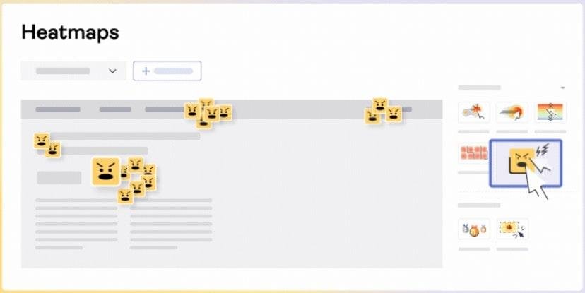 Heatmaps in Hotjar used to analyze audience interactions with affiliate marketing banners