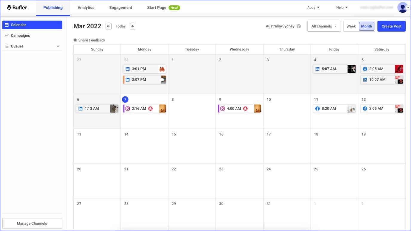buffer-social-media-scheduling Post scheduling in Buffer to automate content publishing for affiliate marketing