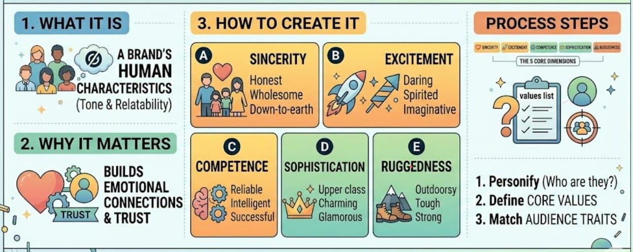 Guide to finding your brand personality to decide on your brand font