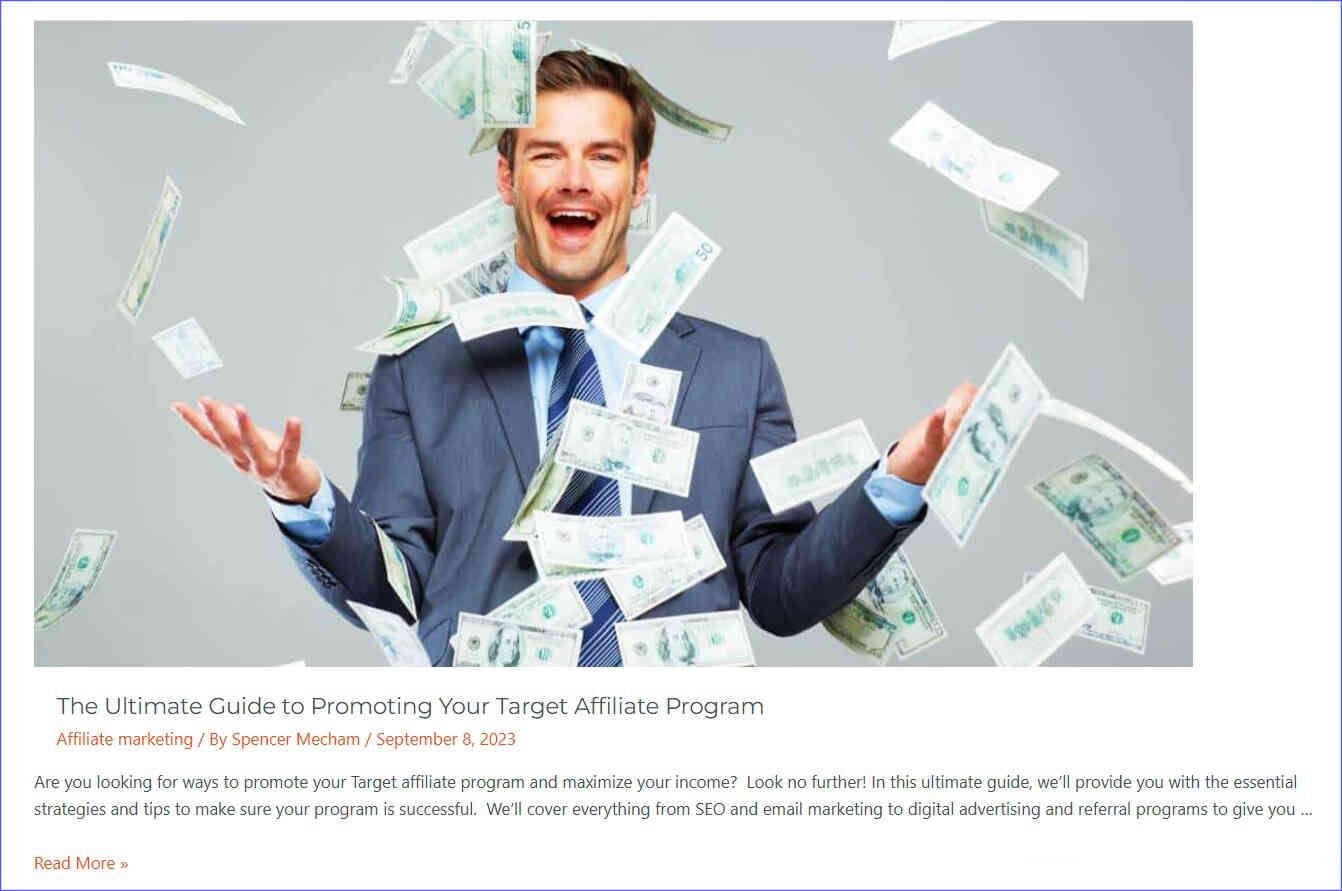 Post on Buildapreneur affiliate blog