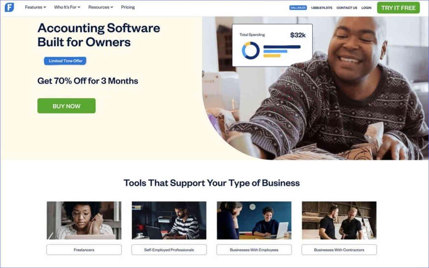 freshbooks-website-design Optimized website design of a site called FreshBooks to help with marketing
