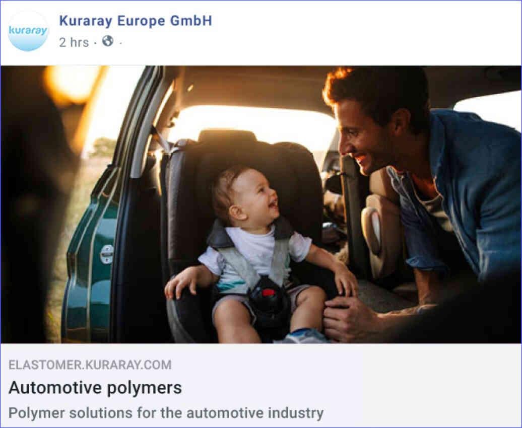 open-graph-social-media Open Graph tags on a Facebook page from Kuraray for promoting their site