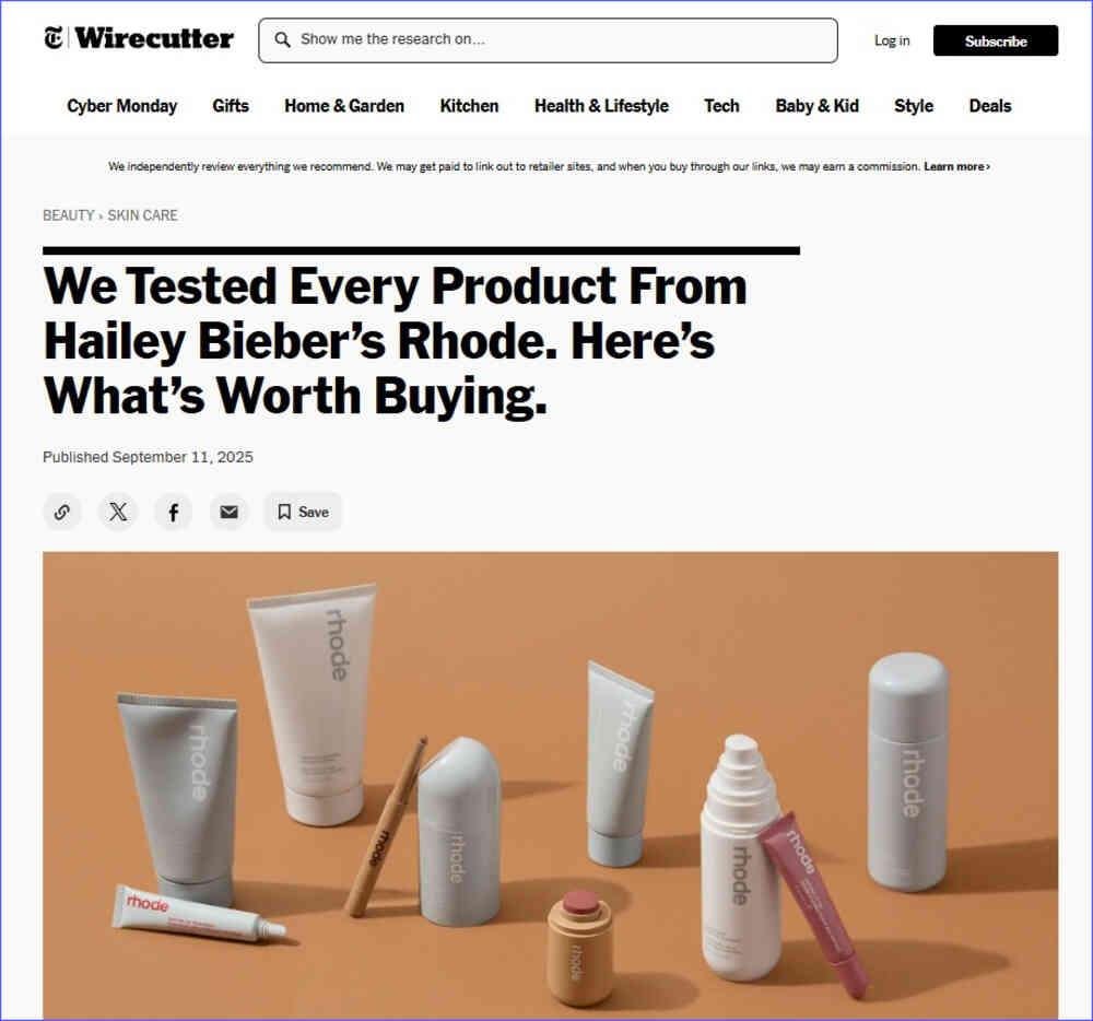 Honest affiliate product review by Wirecutter