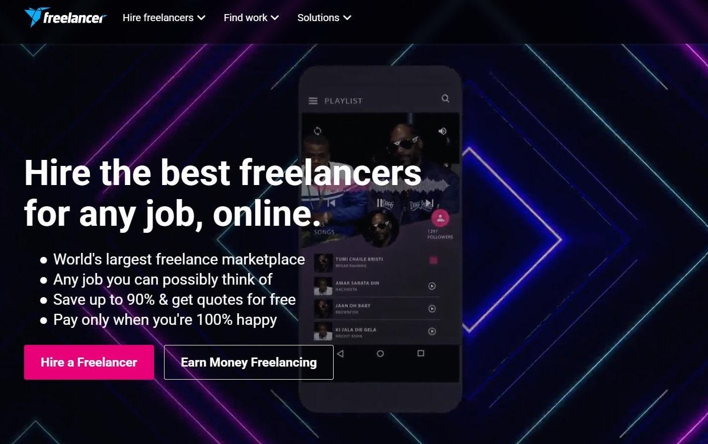 Freelancer an alternative to Fiverr